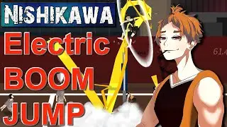 The Spike. Volleyball simulator 3x3. Nishikawa. Best Volleyball player. Electric BOOM JUMP.