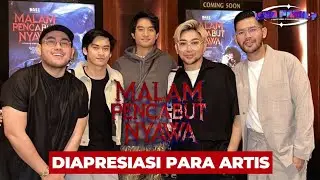 SATU BIOSKOP PENUH SAMA ARTIS NONTON FILM MALAM PENCABUT NYAWA