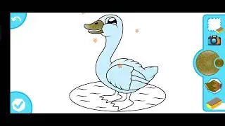 draw a goose, cat, dog, sky, earth, flowers, рисуем гуся, кошку, собаку, небо, землю, цветы
