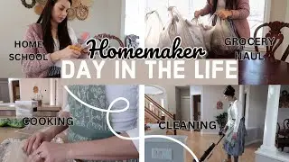 DAY IN MY LIFE Homemaking, Grocery Haul, & RECIPE! (Family of 8)