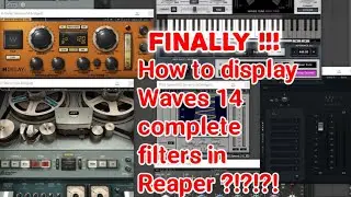 How to display and use waves complete14 in reaper 💥🔥🎧💥🔥🎧💥🔥🎧