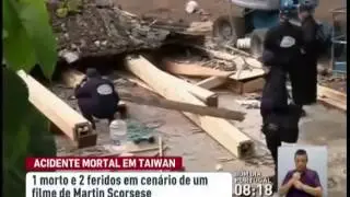 Acidente em cenário para filme de Scorsese rodado em Taiwan