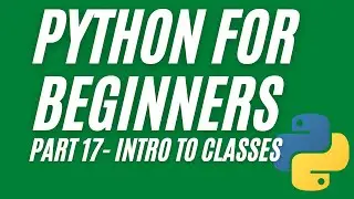 Python Classes Intro