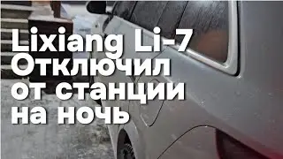 Lixiang Li-7: В мороз отключил от станции зарядки на ночь!