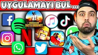 MOBİL UYGULAMALARIN İSMİNİ 5 SANİYEDE BİLEBİLECEK MİSİN ? MARKALAR BULMACA QUİZ !
