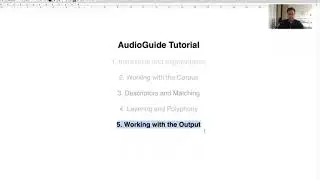 AudioGuide Tutorial 5 - Working with the Output