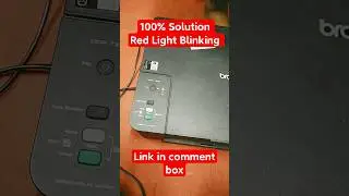 How To Fix Brother T420W / T220 Red Light Blinking / Reset Printer / T220 Maintainance Box Reset