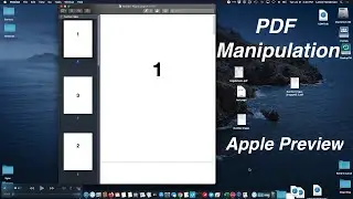 Manipulate PDFs with Apple Preview