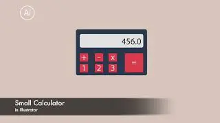 Create Calculator in less than 4 mins using basic shapes in illustrator