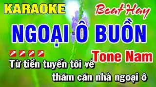 Karaoke Ngoại Ô Buồn Tone Nam Nhạc Sống | Hoài Phong
