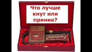 А что лучше кнут или пряник?