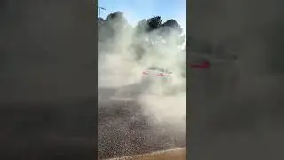 M5 drifting a roundabout