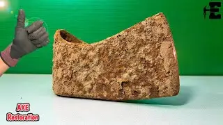 100 Years Underground! Rusty Antique AXE Restoration