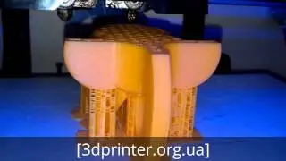 Тюнинг 3D принтера Wanhao Duplicator 4 Upgrade тестируем во время 3D печати сложной детали