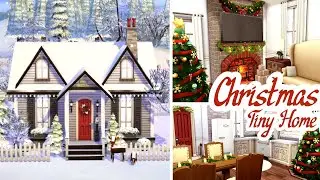🎄 Christmas Tiny Home  🎄| Sims 4 Speed Build