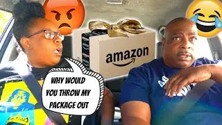 THROWING My Fiancee AMAZON PACKAGES OUT THE WINDOW PRANK!  MUST WATCH | *HILAROUS REACTION*