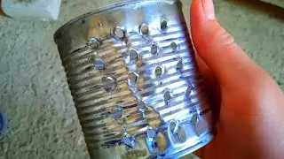 Как сделать терку из консервной банки