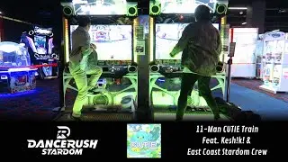 DANCERUSH: Doin' an 11-Man CUTIE Train with @EastCoastStardomCrew and @keshiki27 | CUTIE - KO3