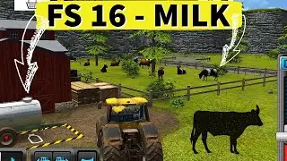 How to get Milk in FS 16 - How to produce Cow milk in Farming Simulator 16