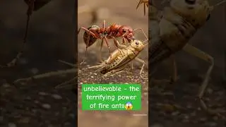 unbelievable - the terrifying power of fire ants😱 