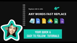 How to fast replace a many word in excel , docs, notepad, links