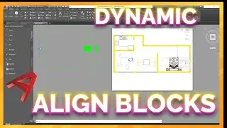 AutoCAD Tips, How to Align dynamic block with Parameter! 