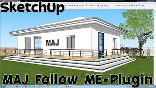 How to Use MAJ Follow Me Plugin Tool in SketchUp