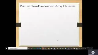 Java I   Chapter 7   Class 4    Two Dimensional Arrays