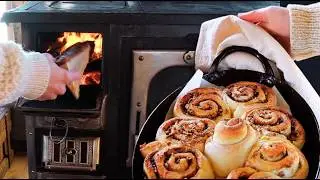Hiked All Day To Bake Here 🔥Swedish Cinnamon Rolls Recipe