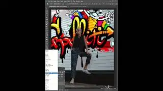 Add Graphics On Shutter Wall Using Photoshop  #photoshop #tutorial