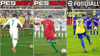 Cristiano Ronaldo FreeKick In Every PES (PES 03 - eFootball 25)