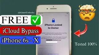 (FREE) Bypass iCloud iPhone 6s  - X || How to Remove Activation Lock without Apple ID By Unlock Tool