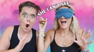 My Girlfriend Does My Make Up BLINDFOLDED challenge Lesbian Tik Tok Couple Bluenbroke & Millie Mclay