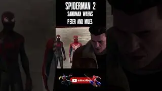 Sandman warns Miles and Peter #spiderman2 #Shorts #gaming