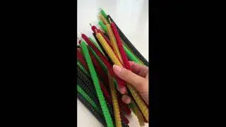 Свечи ручной работы из натуральной вощины.