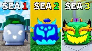 I Rolled 100 Blox Fruits in Each Sea!