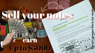 ඩොලර් 5000ටත් වඩා? | How to get motivated to take notes? Get paid for your study notes! 🤑