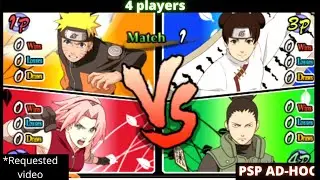 Naruto 4 Player Battle (No crash)
