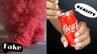 How to make a colored smoke bomb from Coca Cola cane (reallity)