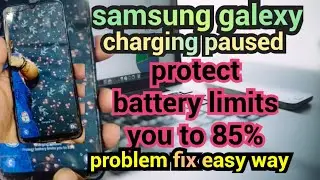 How to fix samsung galexy battery paused | pottect battery limits yo to 85% @salamtechmalayalam
