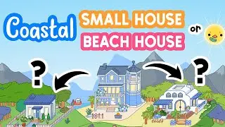 NEW COASTAL VILLA + Small House + Romantic Beach House not FREE Aesthetic TOCA BOCA House Home Ideas