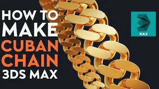 How To Make 3d Cuban Chain - 3ds max Beginner Tutorial