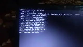 Unknown file system grub rescue..... Please help me out some one