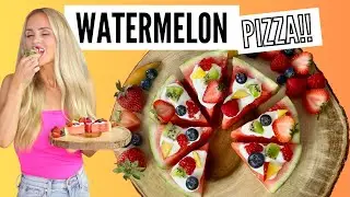 Viral Watermelon Pizza // Lindsay Ann