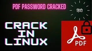 how to crack password of pdf file in linux | HINDI step by step