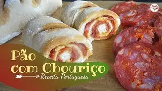 PÃO COM CHOURIÇO | RECEITA FÁCIL