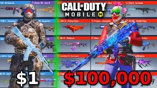 $1 vs $1,000 Gun in COD Mobile
