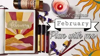 PLAN WITH ME! - February Bullet Journal + 2020 Setup and January Flip Through