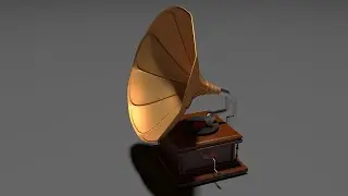 How to gramophone modeling 3ds max (Tutorial) part 4