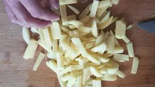Нарезка Картофеля Соломкой, Как Порезать Картошку для Жарки, Картофель Фри